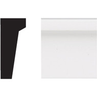 Royal 11_16 In. W. x 1-5_8 In. H. x 12 Ft. L. White PVC Garage Door Drip Cap