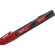 Milwaukee INKZALL Nib Point Red Liquid Paint Job Site Marker