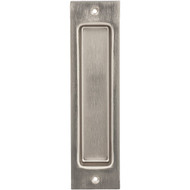 National 8 In. Satin Nickel Flush Barn Door Pull