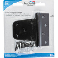 National 3-1_2 In. Black Extra Heavy Gate Hinge