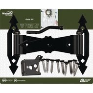 National Gate Hinge and Latch Hardware Kit  Black
