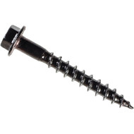 Simpson Strong-Tie Outdoor Accents #10 x 1-1_2 In. Hex Head Black Powder-Coat Connector Screw (50 Ct.)