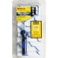Whizz Xtra Sorb 4 In. x 3_8 In. Smooth To Semi-Smooth Paint Roller Cover & Frame  (10-Pack)