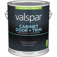 Valspar Cabinet Door & Trim Waterborne Alkyd Satin Interior_Exterior Enamel  Deep Base  1 Gal.