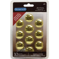 Amerock Allison Polished Brass 1-1_4 In. Cabinet Knob  (10-Pack)