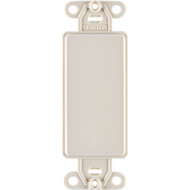 Leviton Decora QuickPort Light Almond Blank Wall Plate Insert
