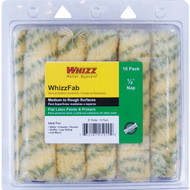 WhizzFab 6 In. x 1_2 In. Polyamide Fabric Mini Paint Roller Cover (10-Pack)
