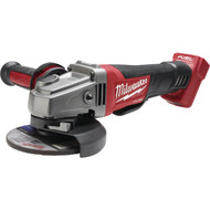 Milwaukee M18 FUEL 18-Volt Lithium-Ion 4-1_2 In. - 5 In. Brushless Cordless Angle Grinder with Paddle Switch  No-Lock (Tool Only)