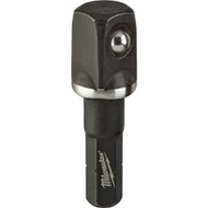 Milwaukee SHOCKWAVE 1_4 In. Hex to 3_8 In. Square Insert Socket Adapter
