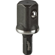 Milwaukee SHOCKWAVE 1_4 In. Hex to 1_2 In. Square Insert Socket Adapter