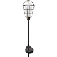 Solaris Metal Cage Edison Style 35 In. H. Solar Stake Light
