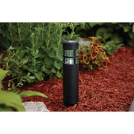 Outdoor Expressions Black 3 Lumens Metal Solar Path Light