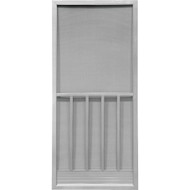 Precision Screen Promo 32 In. W x 80 In. H x 7_8 In. Thick Gray Steel Screen Door