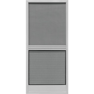 Precision Screen Provencial 36 In. W x 80 In. H x 7_8 In. Thick Gray Steel Screen Door