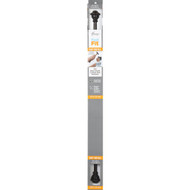 Kenney Fast Fit Finn 36 In. To 66 In. 5_8 In. Weathered Brown Curtain Rod