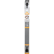 Kenney Fast Fit Lilly 36 In. To 66 In. 5_8 In. Black Curtain Rod