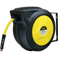 Amflo UltraAir Automatic Air Hose Reel with 3_8 In. x 50 Ft. Hybrid Hose