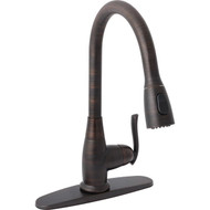 Home Impressions 1-Handle Lever Pull Down Kitchen Faucet  Oil Rubbed Bronze