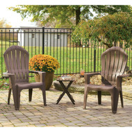 Adams Big Easy Earth Brown Resin Adirondack Chair