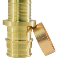 Apollo Retail PEX-A 3_4 In. x 3_4 In. Brass PEX Coupling