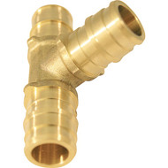 Apollo Retail 1_2 In. x 1_2 In. x 1_2 In. Barb Brass PEX Tee