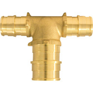 Apollo Retail 1_2 In. x 1_2 In. x 3_4 In. Barb Brass Reducing PEX-A Tee