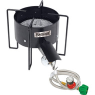 Bayou Classic 210 000 BTU Banjo Propane Gas Single Burner Cast Iron Outdoor Cooker