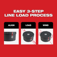 Milwaukee Easy Load Replacement Trimmer Head