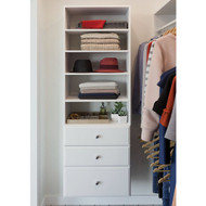 Easy Track 12 In. White Deluxe Drawer