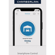 Chamberlain B2405 1/2 HP Smartphone-Controlled Ultra Quiet & Strong Belt Drive Garage Door Opener with MED Lifting Power