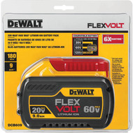 DEWALT FLEXVOLT 20 Volt and 60 Volt MAX Lithium-Ion 9.0 Ah Tool Battery