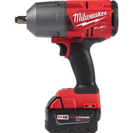 Milwaukee M18 FUEL Brushless 1/2 In. High Torque Cordless Impact Wrench Kit with Friction Ring  (2) 5.0 Resistant Batteries & Charger