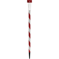 Solaris 27 In. LED Solar Striped Holiday Garden Stake