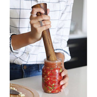 Masontops 10 In. Wood Regular-Mouth/Wide-Mouth Pickle Packer