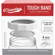 Masontops Wide-Mouth Tough Canning Jar Band (4-Count)