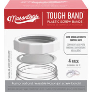 Masontops Regular-Mouth Tough Canning Jar Band (4-Count)