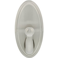 Hillman High and Mighty 15 Lb. Capacity Satin Nickel Oval Decorative Hook
