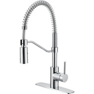 Home Impressions 1-Handle Lever Commercial Pull-Down Kitchen Faucet  Chrome
