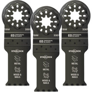 Imperial Blades Starlock 1-1/8 In. 18 TPI Metal/Wood Oscillating Blade (3-Pack)