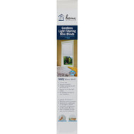 Home Impressions 35 In. x 64 In. x 1 In. Ivory Vinyl Light Filtering Cordless Mini Blind