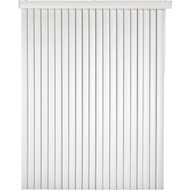 Home Impressions 66 In. x 84 In. x 3.5 In. White Vinyl Light Filtering Vertical Cordless Blind
