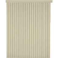 Home Impressions 78 In. x 84 In. x 3.5 In. Vanilla Vinyl Light Filtering Vertical Cordless Blind
