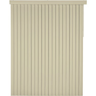 Home Impressions 78 In. x 84 In. x 3.5 In. Ivory Vinyl Room Darkening Vertical Cordless Blind