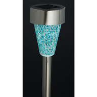 Outdoor Expressions Green  Red  or Purple 2.10 Lumens Stainless Steel Solar Path Light