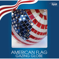 Alpine 10 In. Dia. Glass American Flag Gazing Globe