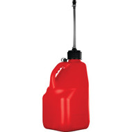 Plastic Product Formers 5 Gal. Square Plastic Multi-Purpose Utility Jug  Red