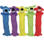 Multipet Loofa Dog 12 In. Plush Squeaky Dog Toy
