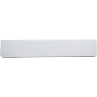 Modular Vanity Tops 3 1/2  In. H x 18 In. L Solid White Cultured Marble Side Splash  Universal