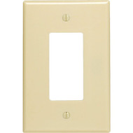 Leviton Decora 1-Gang Plastic Oversized Rocker Decorator Wall Plate  Ivory