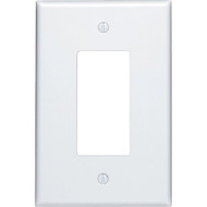 Leviton Decora 1-Gang Plastic Oversized Rocker Decorator Wall Plate  White